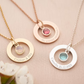 Colier: Circle Birthstone
