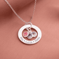 Colier: Circle Birthstone