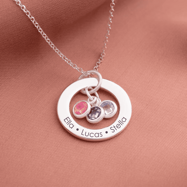 Colier: Circle Birthstone
